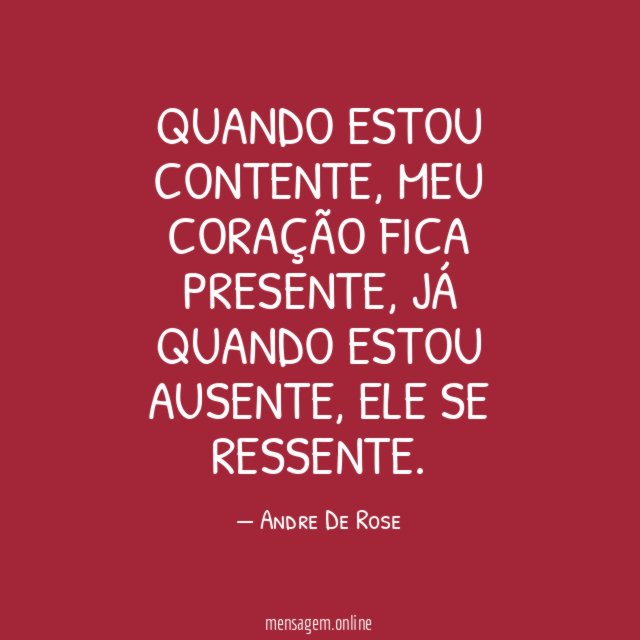 Quando estou contente