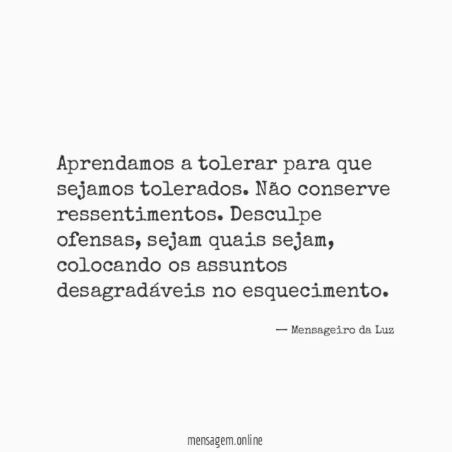 Aprendamos a tolerar para que sejamos tolerados