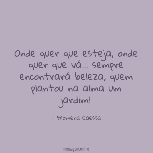 Onde quer que esteja