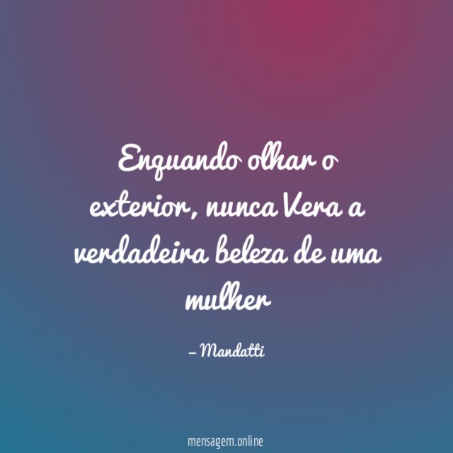 Enquando olhar o exterior