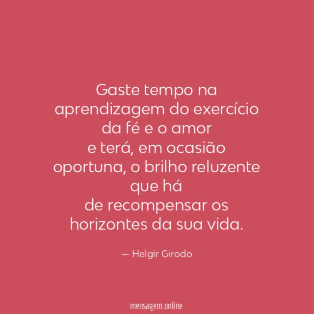 Gaste tempo na aprendizagem do exercício da fé