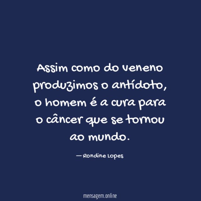 Assim como do veneno produzimos o antídoto