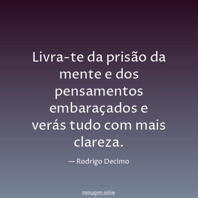 Livra-te da prisão da mente e dos pensamentos