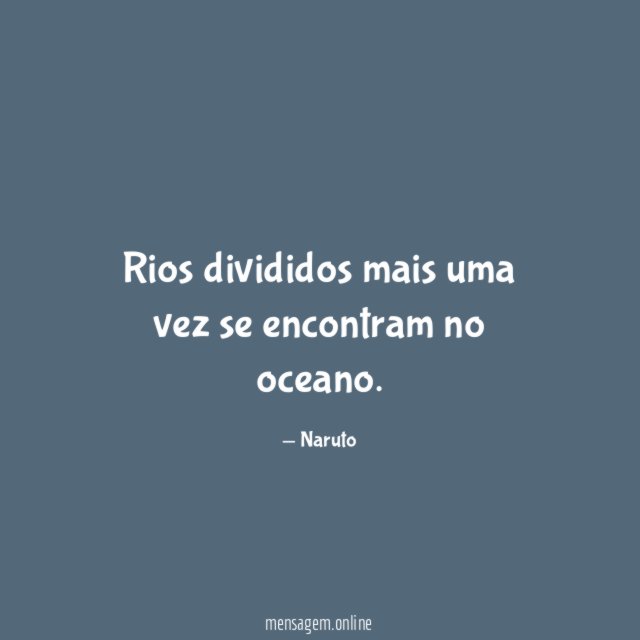Rios divididos mais uma vez se encontram no oceano
