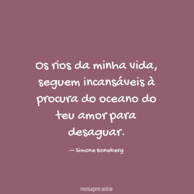 Os rios da minha vida