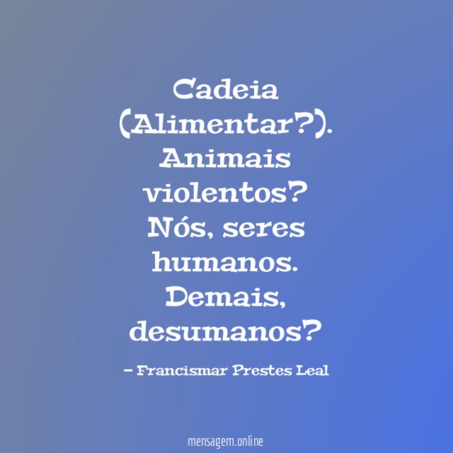 Cadeia (Alimentar?).