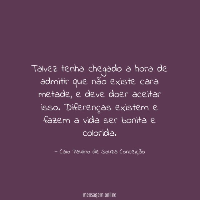 Talvez tenha chegado a hora de admitir que