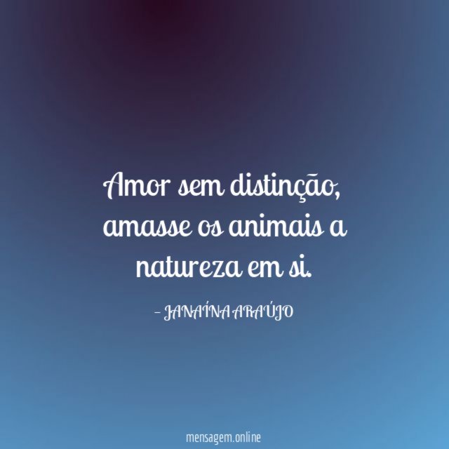 Amor sem distinção