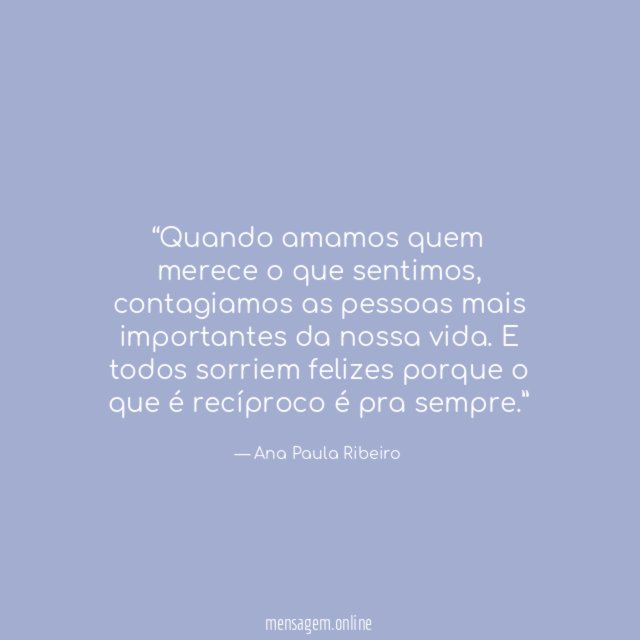 Quando amamos quem merece o que sentimos