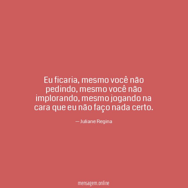 Eu ficaria
