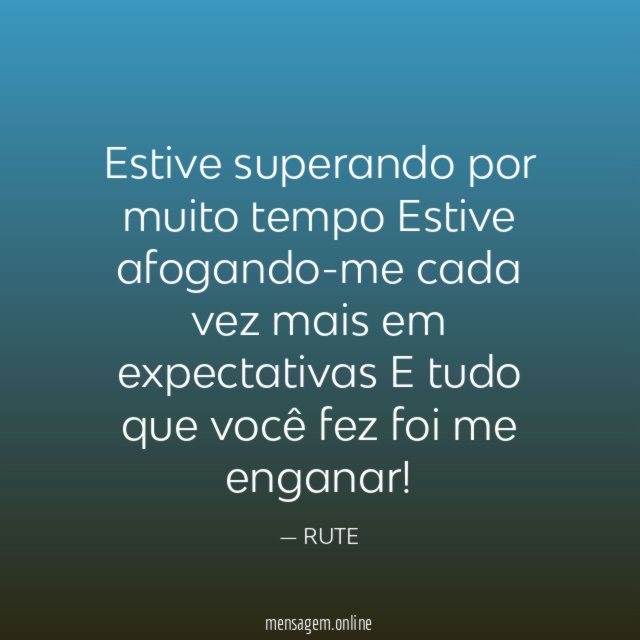 Estive superando por muito tempo Estive afogando-me cada vez