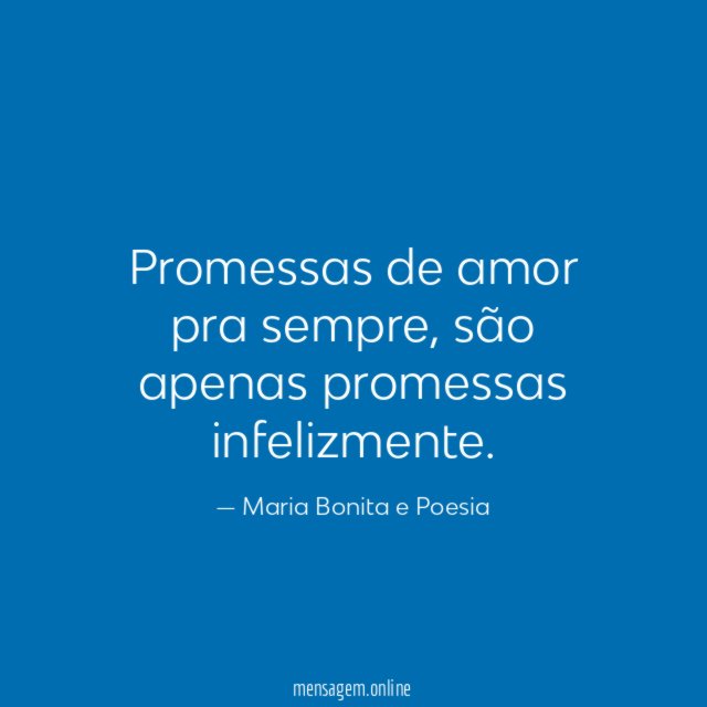 Promessas de amor pra sempre