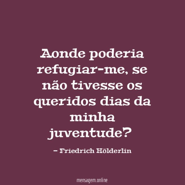 Aonde poderia refugiar-me