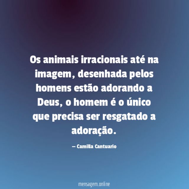Os animais irracionais até na imagem