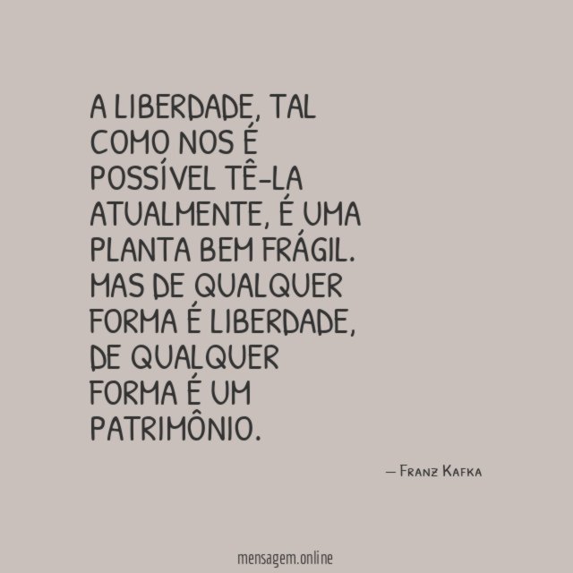 A liberdade
