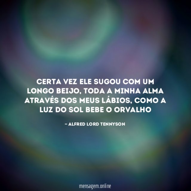 Certa vez ele sugou Com um longo beijo