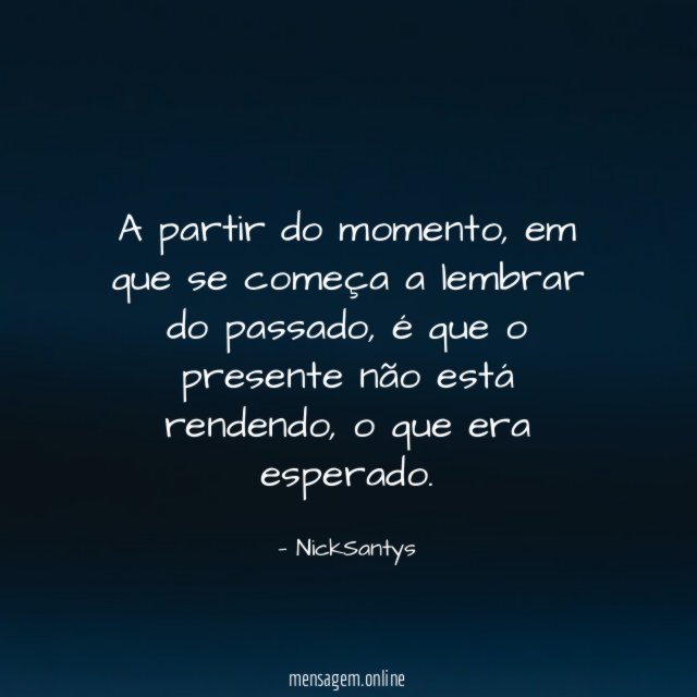 A partir do momento