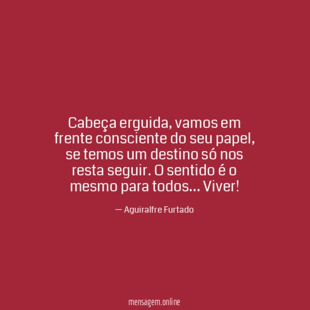 Cabeça erguida