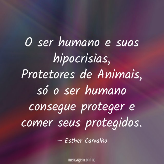 O ser humano e suas hipocrisias