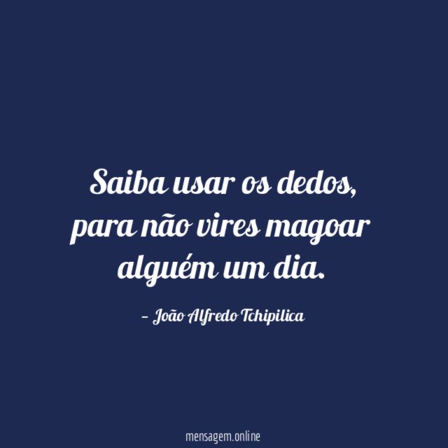 Saiba usar os dedos