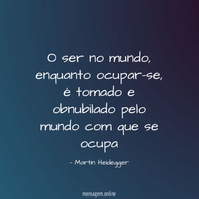 O ser no mundo