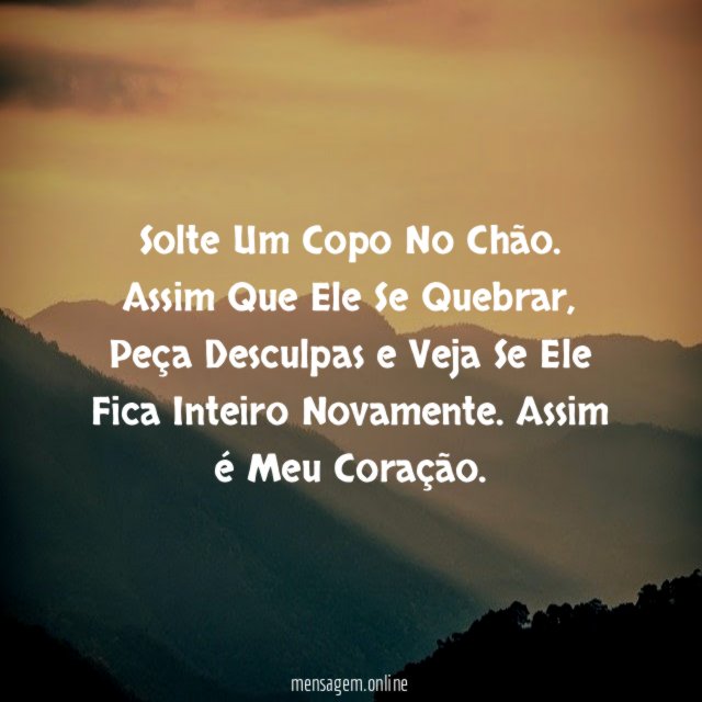 Solte Um Copo No Chão