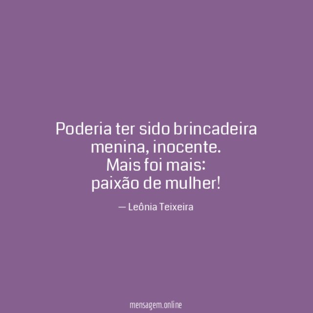 Poderia ter sido brincadeira menina