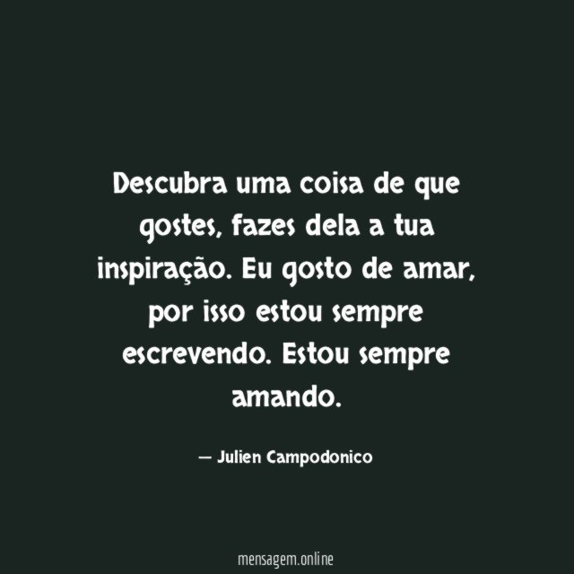 Descubra uma coisa de que gostes