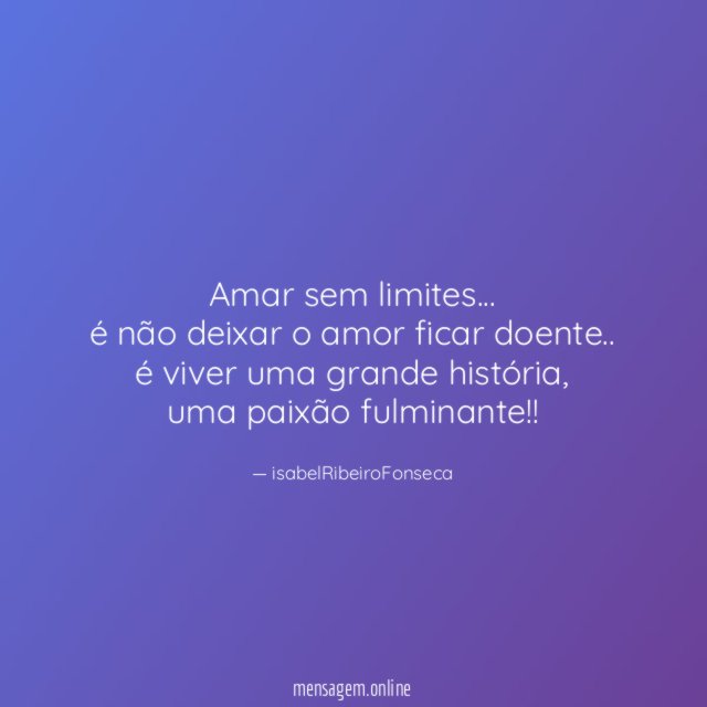 Amar sem limites