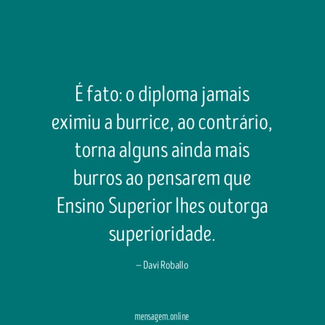 É fato