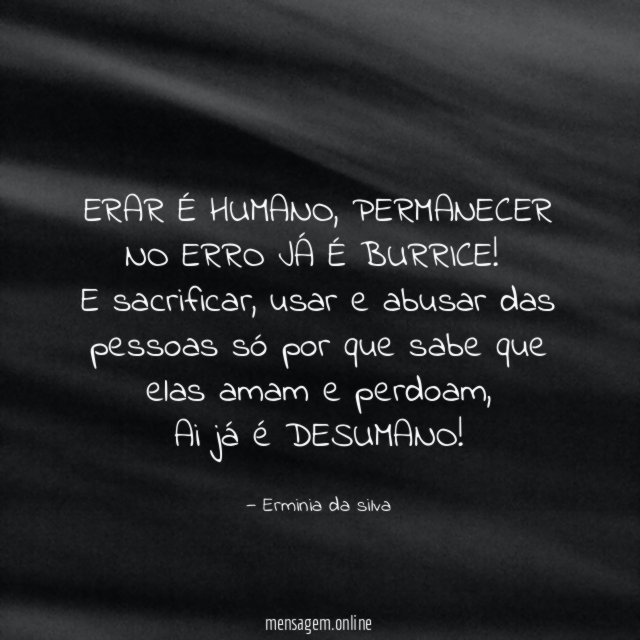 ERAR É HUMANO