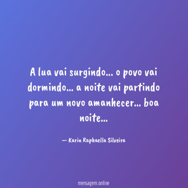 A lua vai surgindo