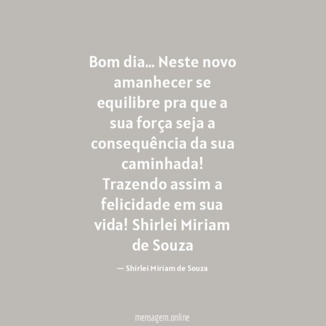 Bom dia