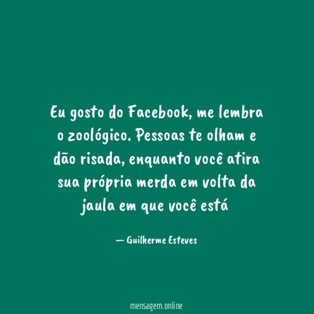 Eu gosto do Facebook