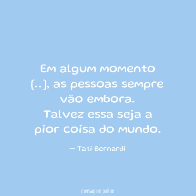 Em algum momento [