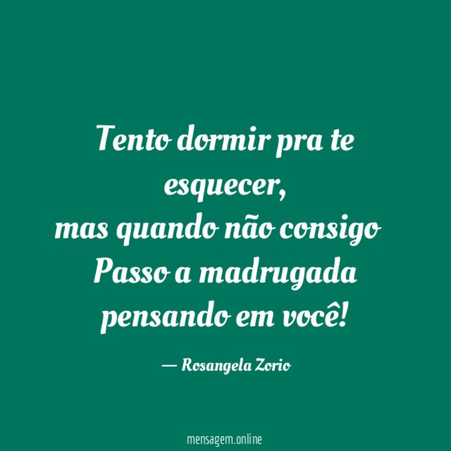 Tento dormir pra te esquecer