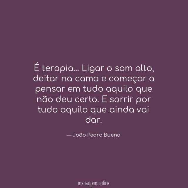 É terapia