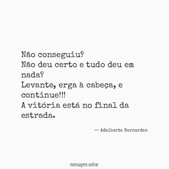 Não conseguiu