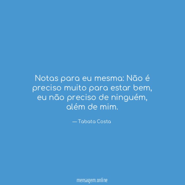 Notas para eu mesma