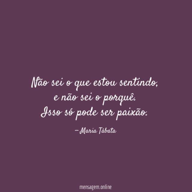 Não sei o que estou sentindo