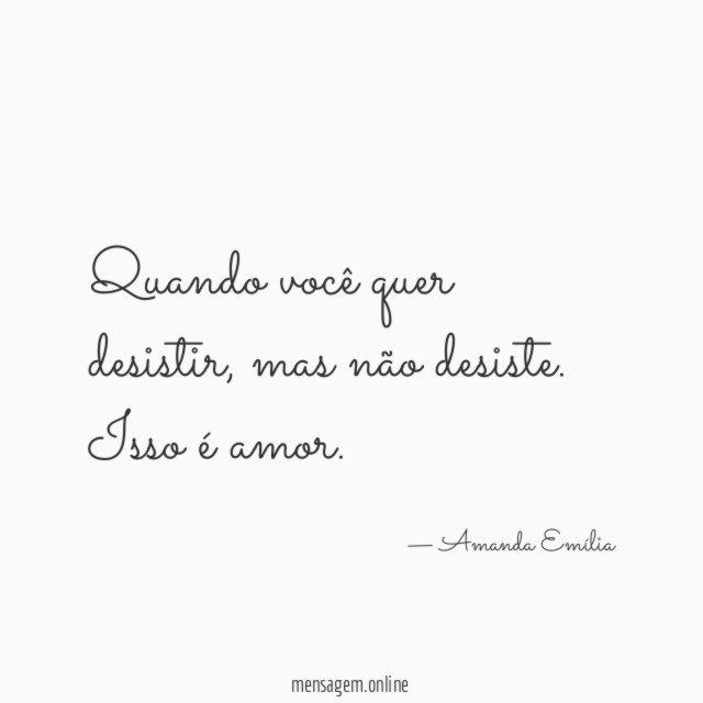 Quando você quer desistir