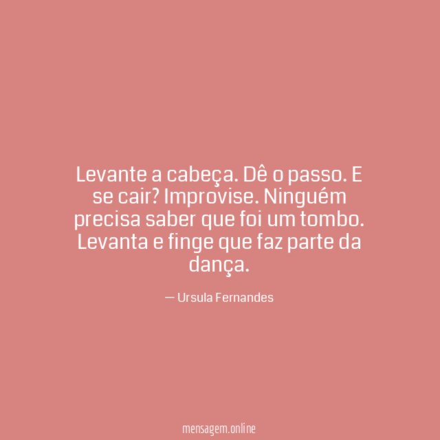 Levante a cabeça