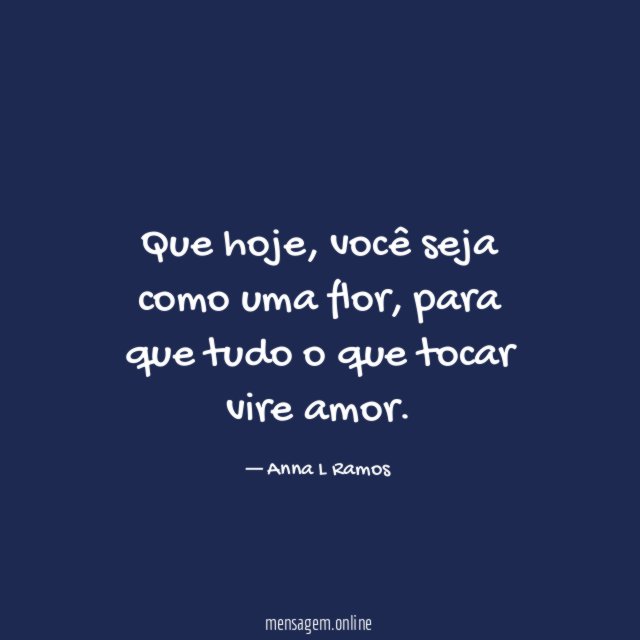 Que hoje