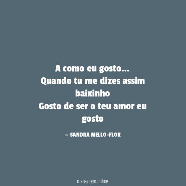 A como eu gosto