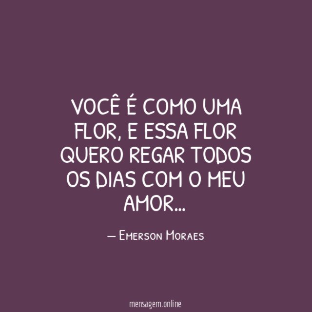 Você é como uma flor