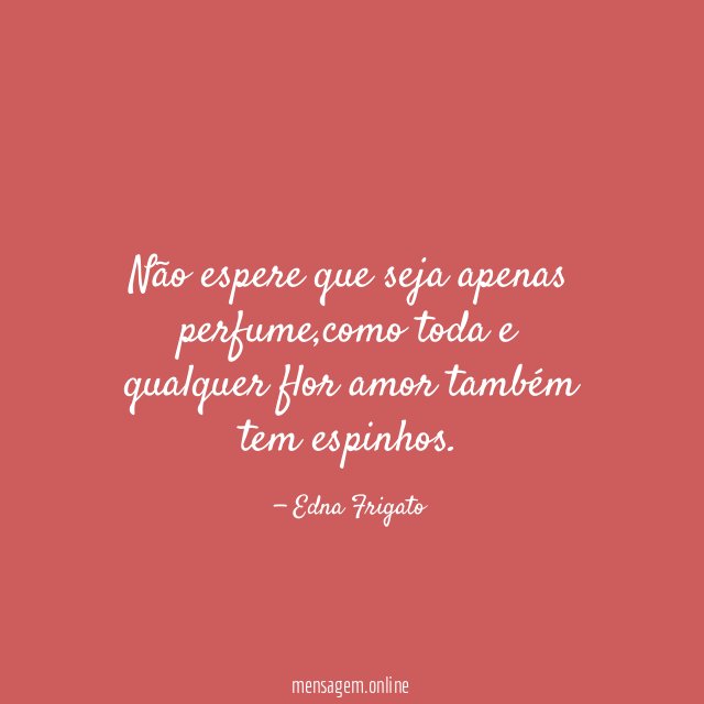 Não espere que seja apenas perfume