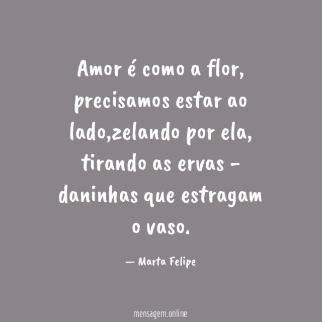 Amor é como a flor