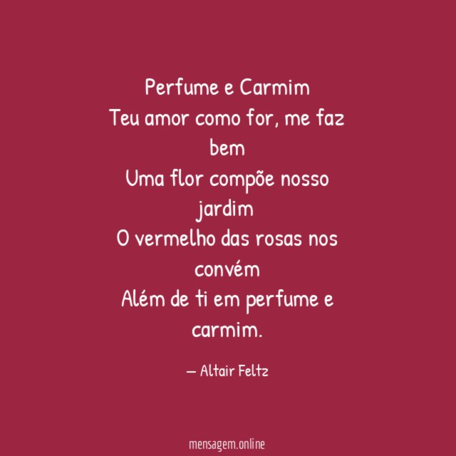 Perfume e Carmim