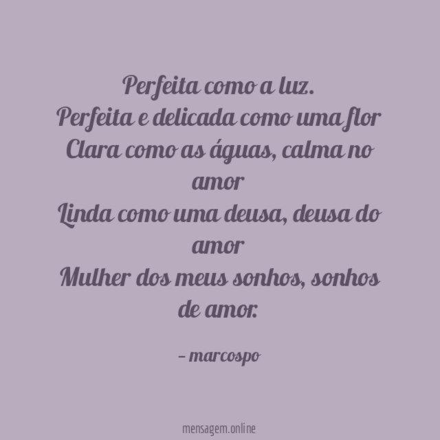 Perfeita como a luz