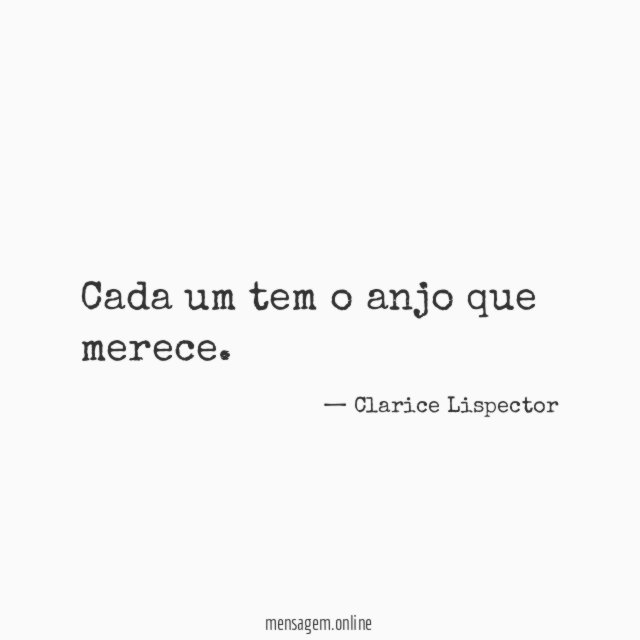 Cada um tem o anjo que merece